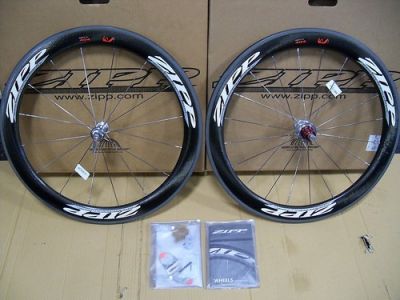 NEW ZIPP 2011 404 Carbon Clincher FireCrest Wheelset 700c-$350