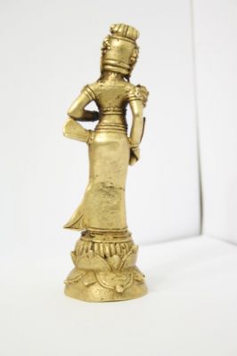 antique Indonesia golden statuette