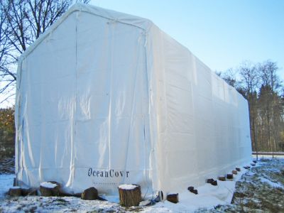 Boat Shelter Titanium 4,00 x 12,00 x 4,5 x 5,5