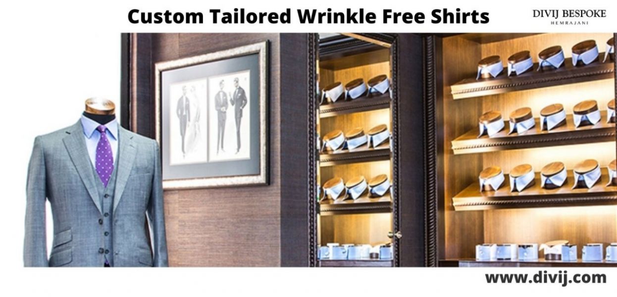 Custom Tailored Wrinkle Free Shirts - Divij