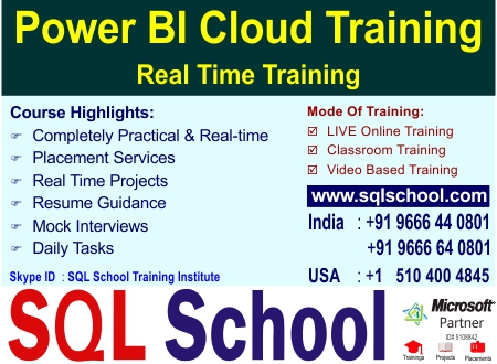 Microsoft Power BI  Best Project Oriented Classroom Training