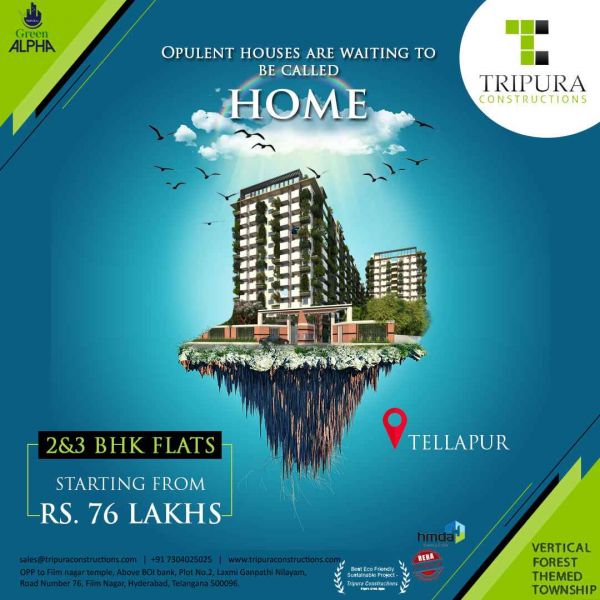 2BHK Flats For Sale in Tellapur | Tripura Constructions