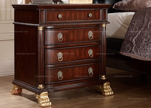 Caesar Palace European Solid Wood Nightstand