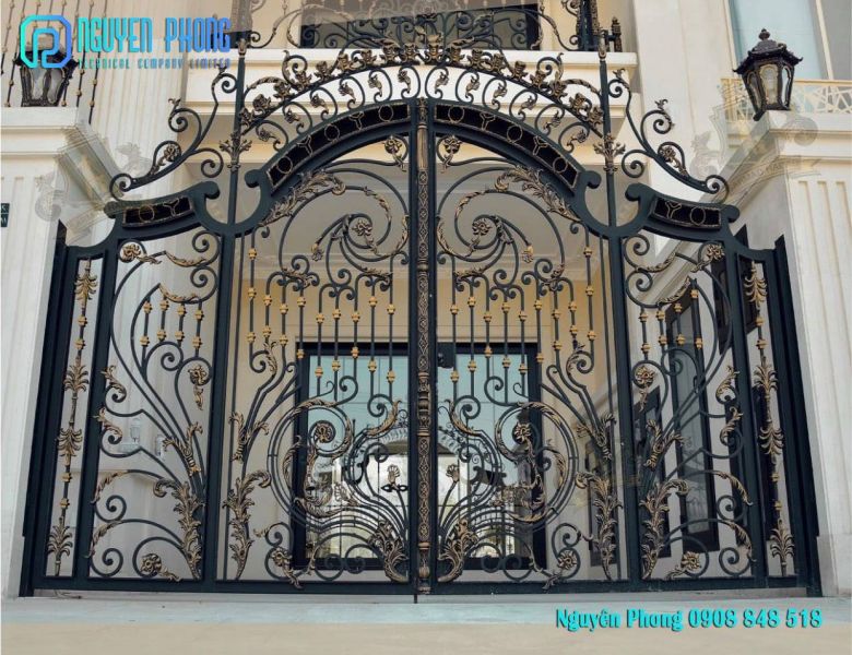  OEM custom classic wrought iron fence panels
