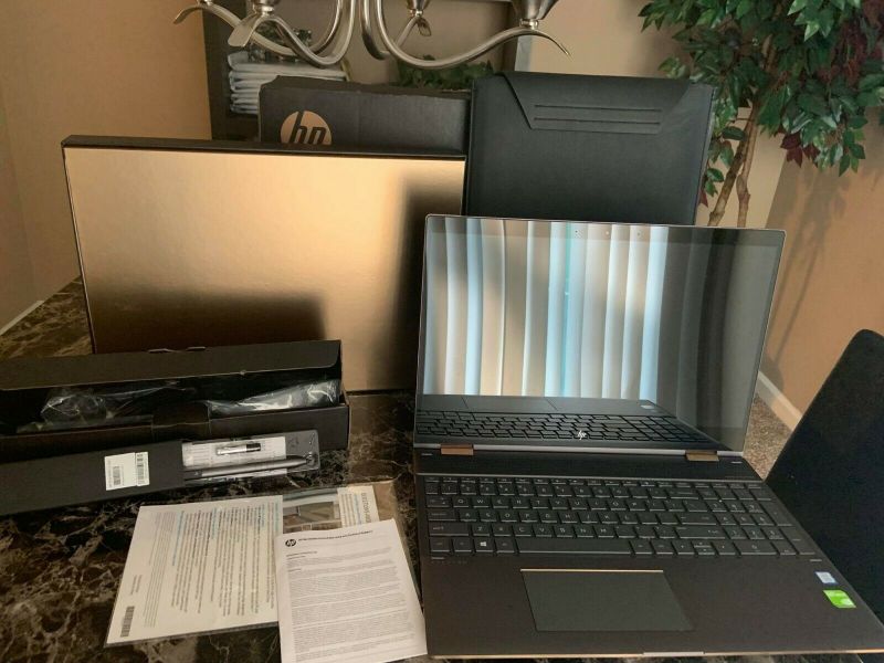 HP Spectre x360 2-in-1 15.6 4K Ultra HD Touch-Screen Laptop Face Recognition
