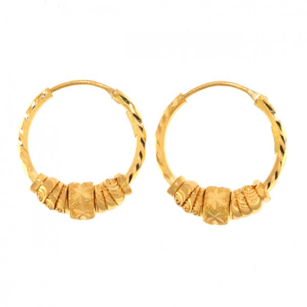 22carat Gold Hoop Earrings