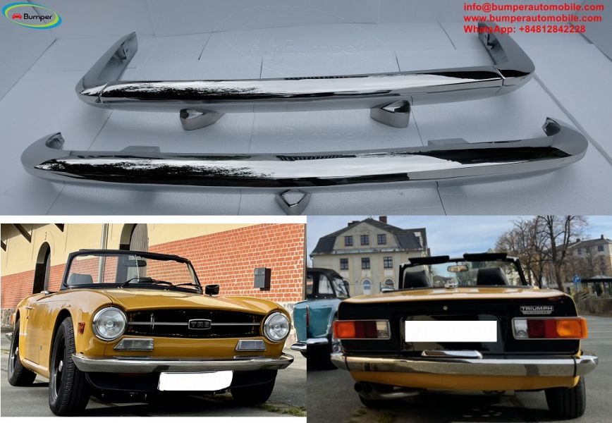 Triumph TR6 bumpers (1969-1974) by Stainless steel