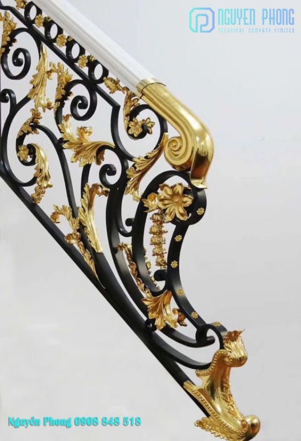 Origin wrought iron stair railing supplier