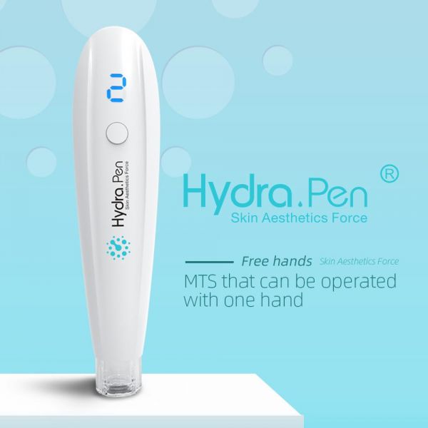 Dr. Pen uses their exclusive Hydra Pen with Professional microneedling serums
