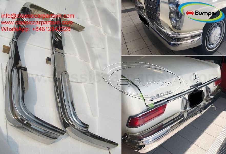 Mercedes W111 W112 Fintail coupe convertible (1959 - 1968) bumpers