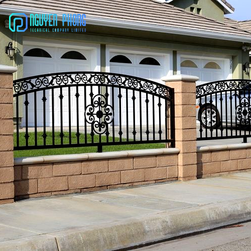 Luxury wrought iron garden fences