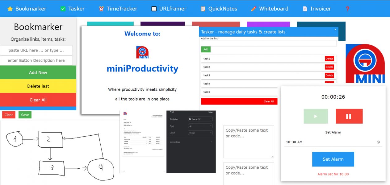 Free productivity mini tools