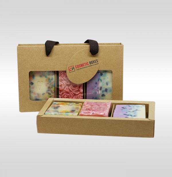 Unique Custom Kraft Soap Packaging Boxes