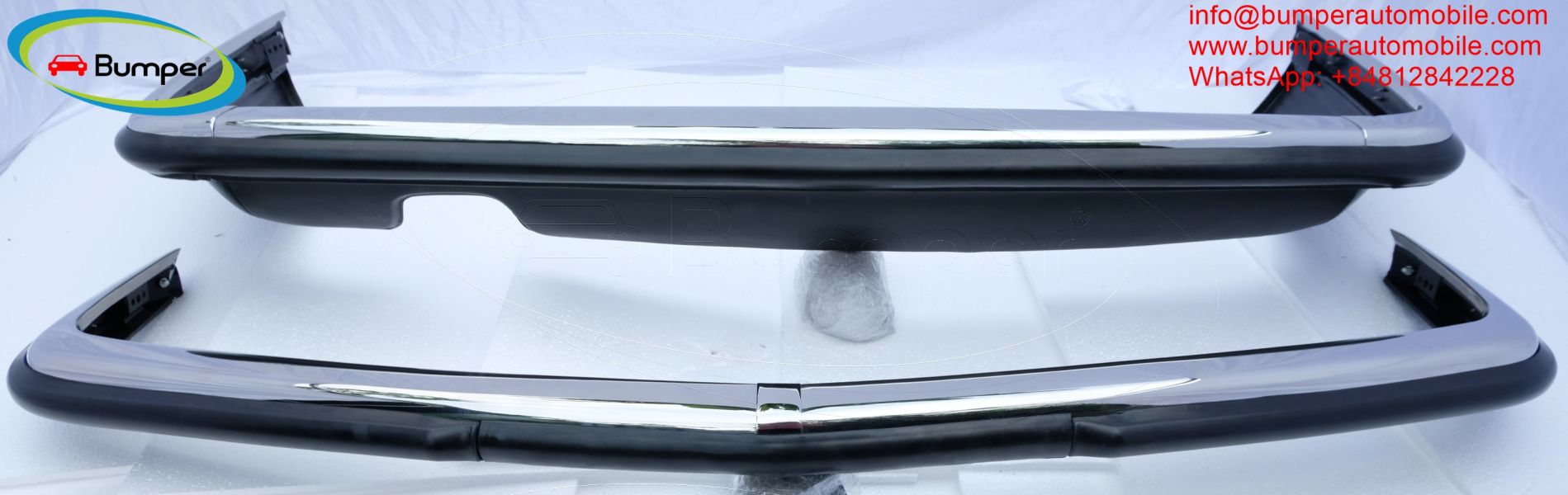 Mercedes Benz EU SL107 SLC year (1971-1989) full set chrome new bumper