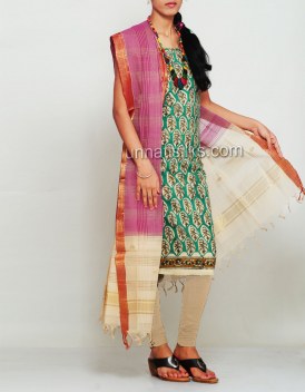 Online shopping for pure kalamkari cotton salwar kameez by unnatisilks