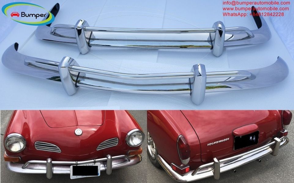 Volkswagen Karmann Ghia US type bumper (1970  1971) by stainless steel 