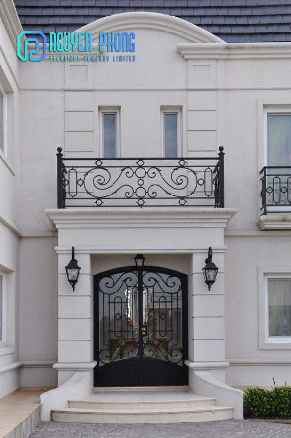 Excellent quality wrought iron double doors