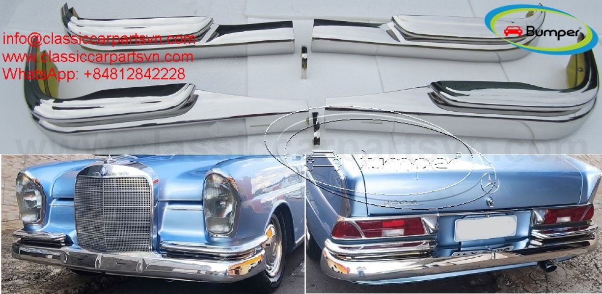 Mercedes W111 W112 Fintail Saloon bumpers (1959 - 1968)