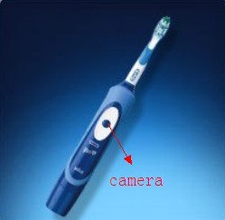 Bathroom spy Camera Toothbrush Hidden Camera DVR 16GB