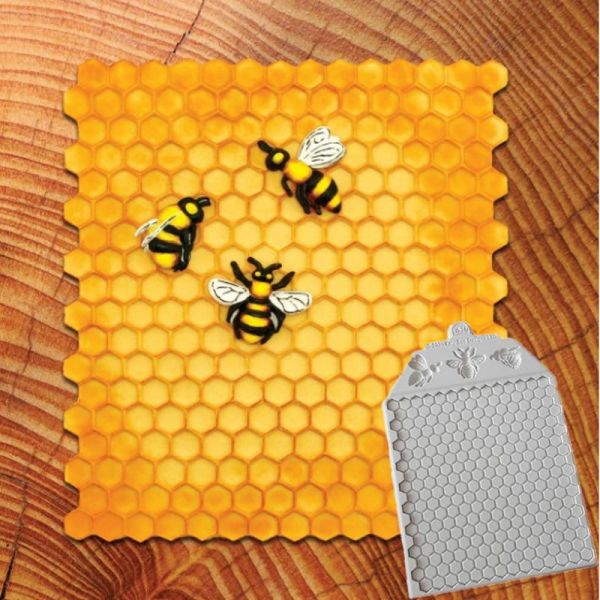 Honeycomb and Bees Textured Moulds