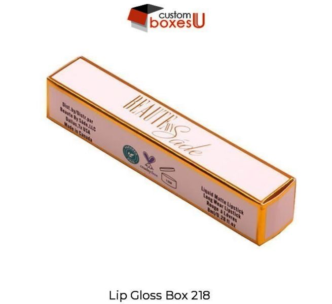 Order now custom lipgloss boxes with creative design in the USA.
