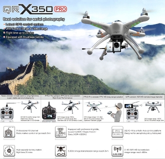 Walkera GPS FPV QRX350PRO With DEVO10(WIFI Version)