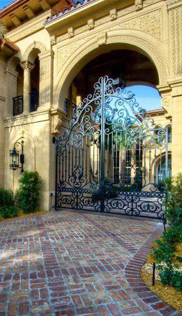 High-end handmade villa wrought iron main gates