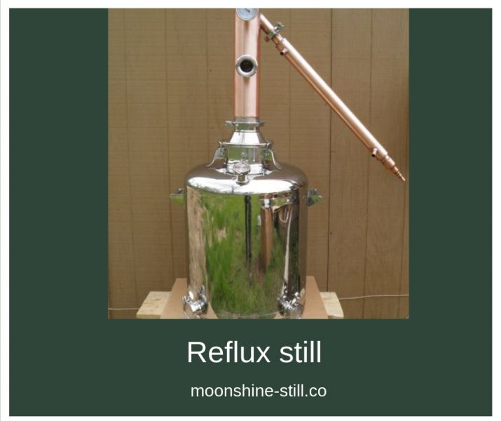 Get a Reflux still for obtaining a flavourless and odourless end-product