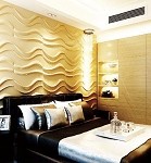 Glass mosaic backsplash