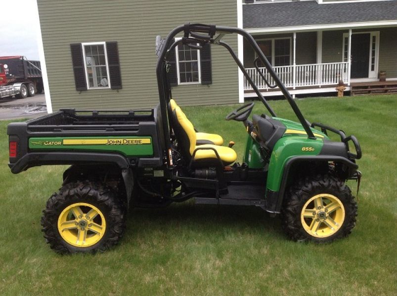 2012 John Deere Gator 855D 4x4 Cab Winch Plow