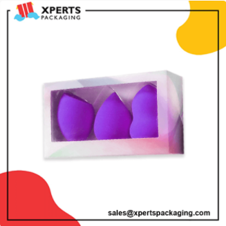 Get Custom Cosmetic Puff Packaging Boxes with logo