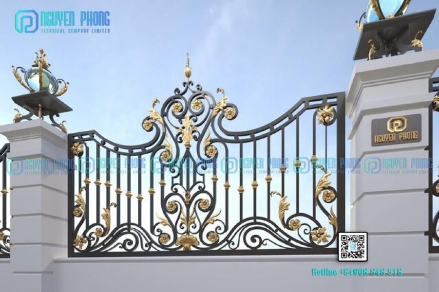 Custom High-end Wrought Iron Fence Panels