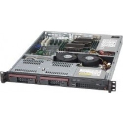 SUPERMICRO 1U 811T UP CORE I3 / E3 XEON V3 CPU, 32GB RAM MAX, 2 3.5' HOT-SWAP DISK SERVER