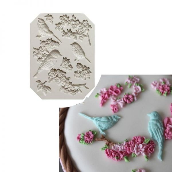 Bird, Butterfly & Roses Mould