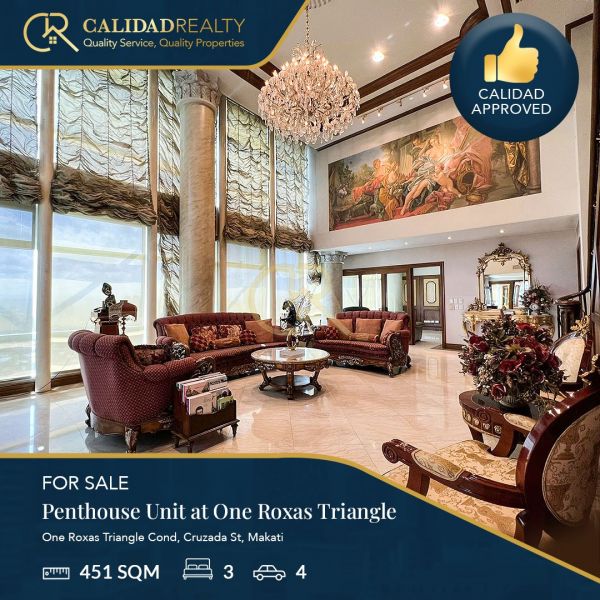 Condominium for Sale One Roxas Triangle - Penthouse Unit