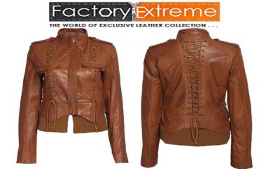 Womens Brown Leather Jacket - FactoryExtreme