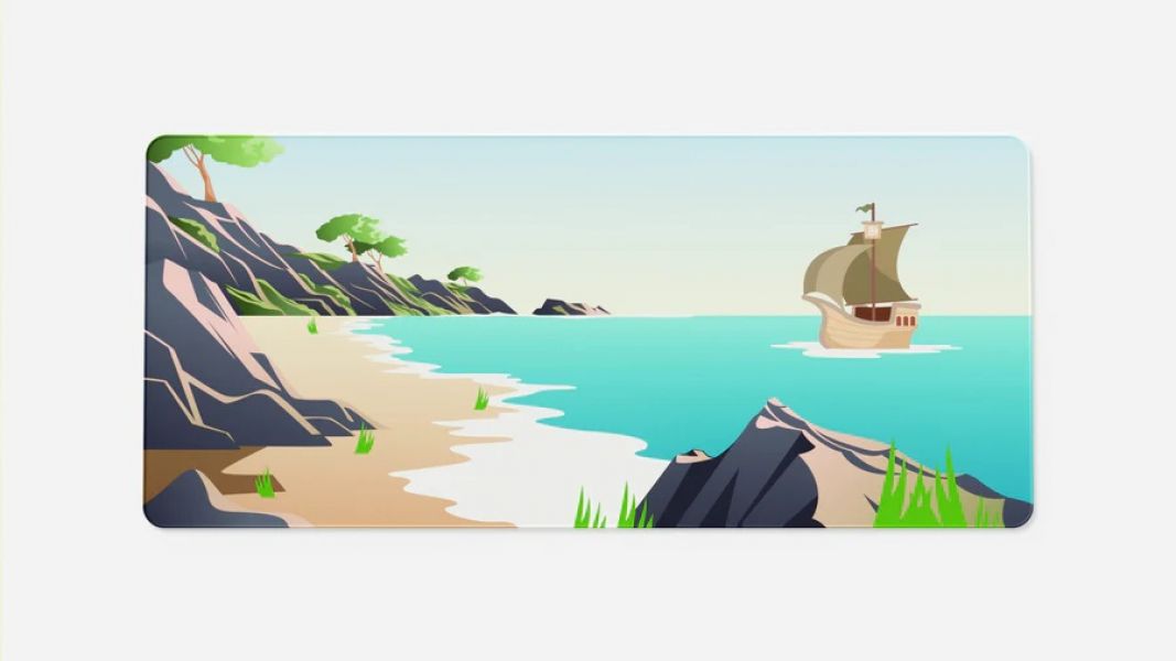 Buy the premium-quality desk mouse pad for gamers with stitched edges