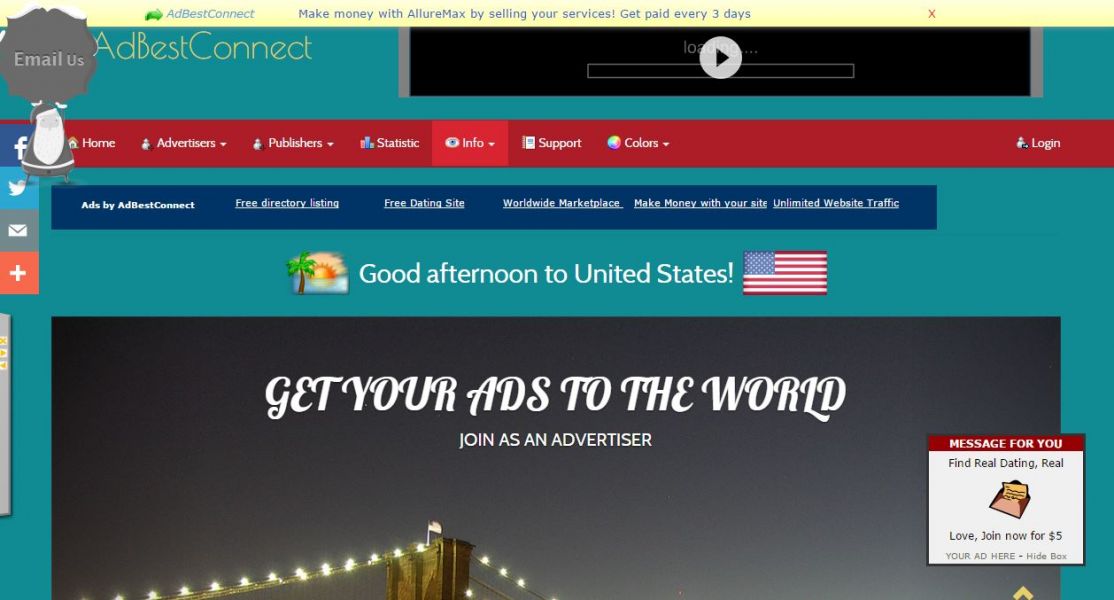 Get unlimited website traffic with Adbestconnect.com