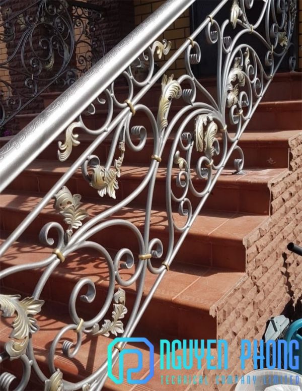 Classy Wrought Iron Exterior Railings For Stairs, Decks, Porches