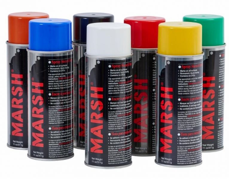 Marsh Spray Stencil Ink - A Permanent Marking Ink for any Surface