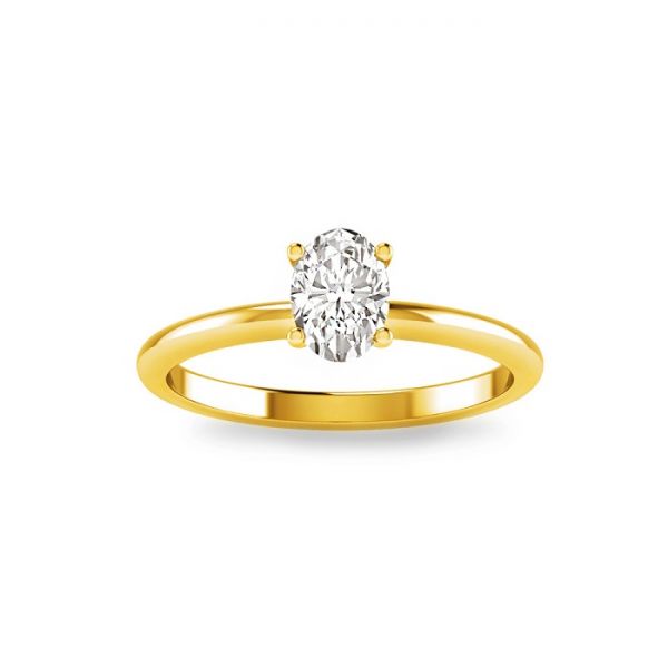Buy Classic Oval Diamond Solitaire Ring 