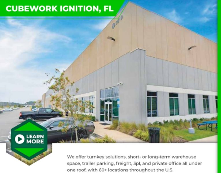 Flexible Office Space at Cubework Jacksonville with no hidden fees