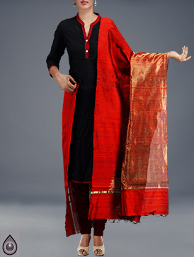 Online shopping for stylish tussar silk dupattas collection by unnatisilks