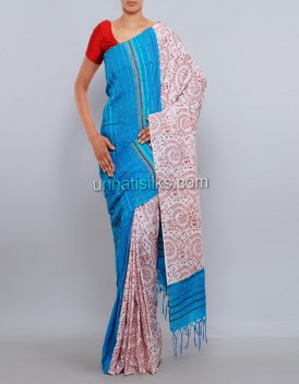 Online shopping for pure handloom khadi cotton saris by unnatisilks