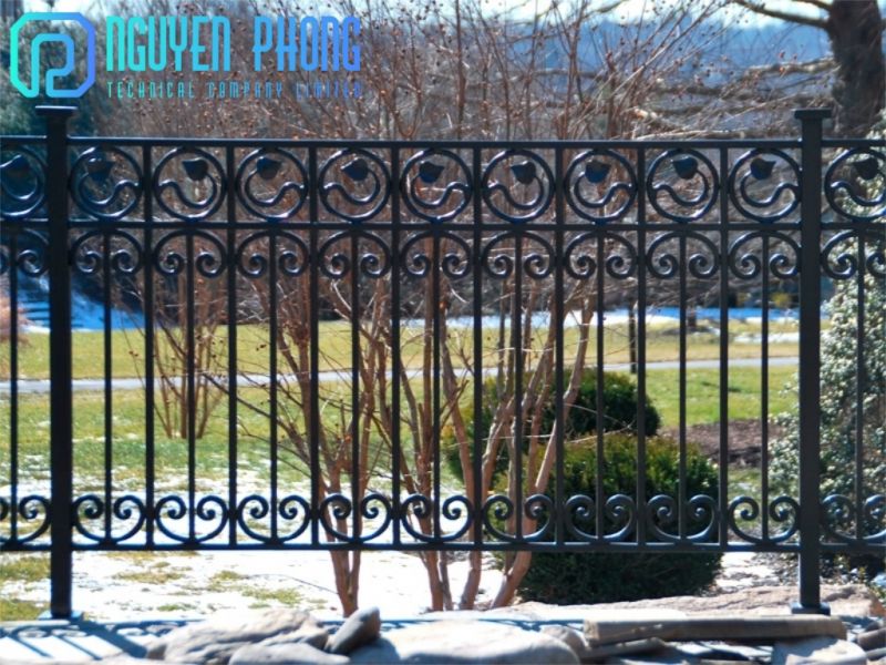 Crafted Wrought Iron Exterior Artistic Railings