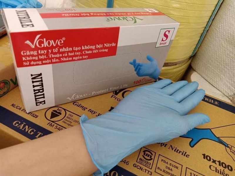 VGlove Disposable Powder-Free Nitrile Exam Gloves