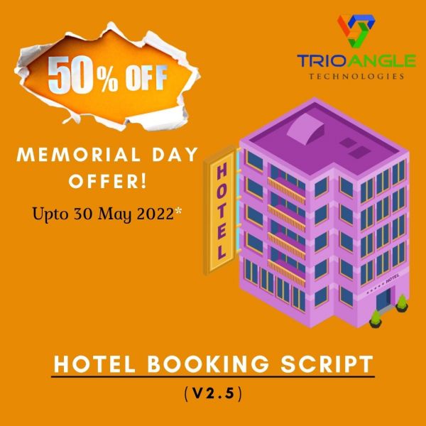 Upto 50% Off! Best Hotel Booking Script (V2.5) With Less Investment!