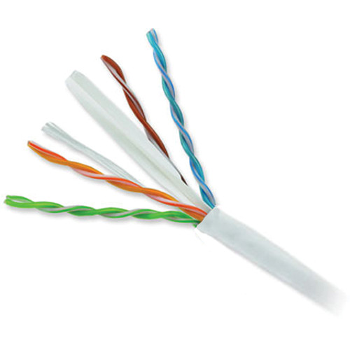 CAT6 Riser (CMR Rated) 1000ft UTP 23AWG, 550 MHz Pull Box  White