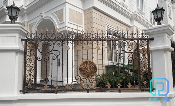 Luxury hand-forged iron fence panels