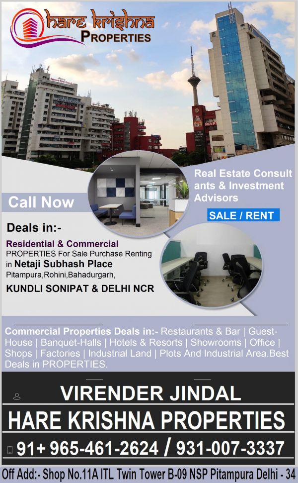 Office space in delhi for sale Netaji Subhash Place Pitampura